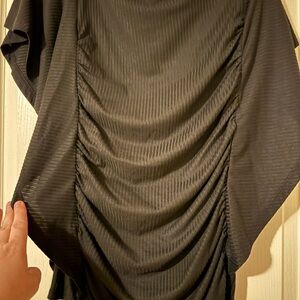 Daytrip Black Ruched Women's Blouse